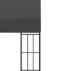 Stella Homewares Wall-mounted Gazebo 3x6 m Anthracite Fabric