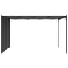 Stella Homewares Garden Gazebo with Side Curtain 4x3x2.25 m Anthracite