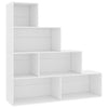 Stella Homewares Book Cabinet/Room Divider White 155x24x160 cm Engineered Wood