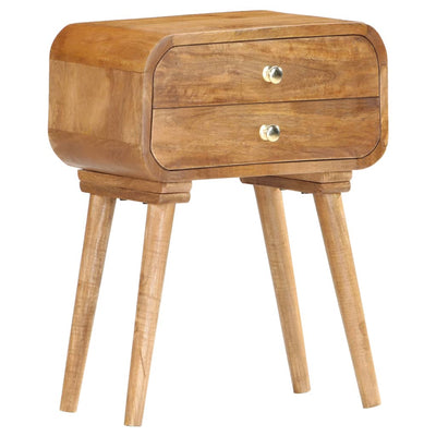 Stella Homewares Bedside Cabinet 43x30x58 cm Solid Mango Wood