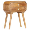 Stella Homewares Bedside Cabinet 43x30x58 cm Solid Mango Wood