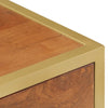 Stella Homewares Bedside Cabinet 40x35x50 cm Solid Mango Wood