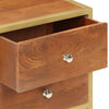 Stella Homewares Bedside Cabinet 40x35x50 cm Solid Mango Wood