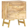 Stella Homewares Bedside Cabinet 40x30x50 cm Solid Mango Wood