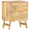 Stella Homewares Bedside Cabinet 40x30x50 cm Solid Mango Wood