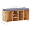 Stella Homewares Hall Bench 100x35x47 cm Solid Mango Wood