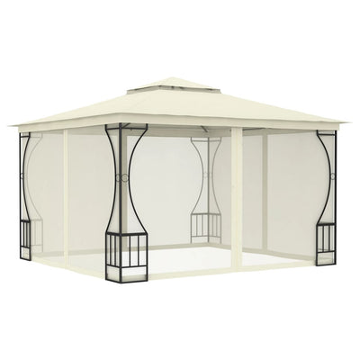 Stella Homewares Gazebo with Nets 300x300x265 cm Cream