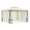Stella Homewares Gazebo with Nets 300x300x265 cm Cream