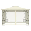 Stella Homewares Gazebo with Nets 300x300x265 cm Cream