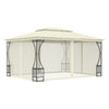 Stella Homewares Gazebo with Nets 300x400x265 cm Cream