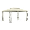 Stella Homewares Gazebo with Nets 300x400x265 cm Cream