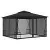 Stella Homewares Gazebo with Nets 300x300x265 cm Anthracite
