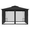 Stella Homewares Gazebo with Nets 300x300x265 cm Anthracite