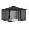 Stella Homewares Gazebo with Nets 300x300x265 cm Anthracite