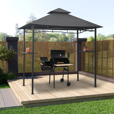 Stella Homewares BBQ Gazebo 240x150x255 cm Anthracite Steel