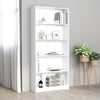 Stella Homewares 5-Tier Book Cabinet White 80x24x175 cm Engineered Wood
