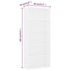 Stella Homewares 5-Tier Book Cabinet White 80x30x189 cm Engineered Wood