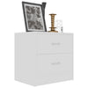 Stella Homewares Bedside Cabinets 2 pcs White 40x30x40 cm Engineered Wood