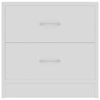 Stella Homewares Bedside Cabinets 2 pcs White 40x30x40 cm Engineered Wood