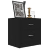 Stella Homewares Bedside Cabinets 2 pcs Black 40x30x40 cm Engineered Wood