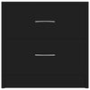 Stella Homewares Bedside Cabinets 2 pcs Black 40x30x40 cm Engineered Wood