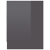 Stella Homewares Bedside Cabinets 2 pcs High Gloss Grey 40x30x40 cm Engineered Wood