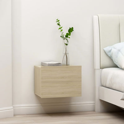 Stella Homewares Bedside Cabinet Sonoma Oak 40x30x30 cm Engineered Wood