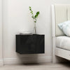 Stella Homewares Bedside Cabinets 2 pcs High Gloss Black 40x30x30 cm Engineered Wood