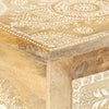 Stella Homewares Hand Painted Bedside Cabinet 40x30x60 cm Solid Mango Wood