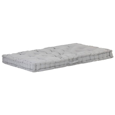 Stella Homewares Pallet Floor Cushion Cotton 120x80x10 cm Grey