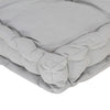 Stella Homewares Pallet Floor Cushion Cotton 120x80x10 cm Grey