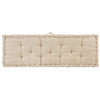 Stella Homewares Pallet Floor Cushion Cotton 120x40x7 cm Beige