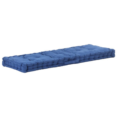 Stella Homewares Pallet Floor Cushion Cotton 120x40x7 cm Light Blue