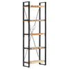 Stella Homewares 5-Tier Bookcase 60x30x180 cm Solid Reclaimed Wood