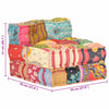 Stella Homewares Modular Pouffe Patchwork Fabric