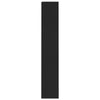 Stella Homewares 4-Tier Book Cabinet Black 60x24x142 cm Engineered Wood