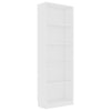 Stella Homewares 5-Tier Book Cabinet White 60x24x175 cm Engineered Wood