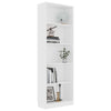 Stella Homewares 5-Tier Book Cabinet White 60x24x175 cm Engineered Wood