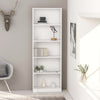 Stella Homewares 5-Tier Book Cabinet White 60x24x175 cm Engineered Wood