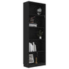 Stella Homewares 5-Tier Book Cabinet Black 60x24x175 cm Engineered Wood