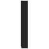 Stella Homewares 5-Tier Book Cabinet Black 60x24x175 cm Engineered Wood