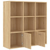 Stella Homewares Book Cabinet Sonoma Oak 98x30x98 cm Engineered Wood