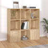 Stella Homewares Book Cabinet Sonoma Oak 98x30x98 cm Engineered Wood