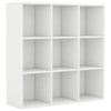 Stella Homewares Book Cabinet White 98x29x97.5 cm Engineered Wood