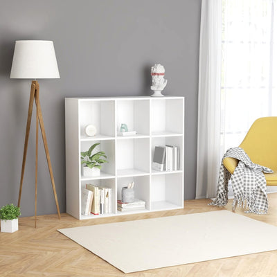 Stella Homewares Book Cabinet White 98x29x97.5 cm Engineered Wood