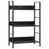 Stella Homewares 3-Layer Book Shelf Black 60x27.6x90.5 cm Engineered Wood