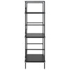 Stella Homewares 3-Layer Book Shelf Black 60x27.6x90.5 cm Engineered Wood