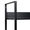Stella Homewares 3-Layer Book Shelf Black 60x27.6x90.5 cm Engineered Wood