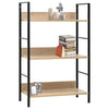 Stella Homewares 3-Layer Book Shelf Oak 60x27.6x90.5 cm Engineered Wood