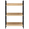 Stella Homewares 3-Layer Book Shelf Oak 60x27.6x90.5 cm Engineered Wood